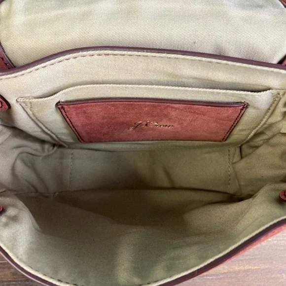 J. Crew Crossbody Buckle Italian Suede Bag - Picture 6 of 9